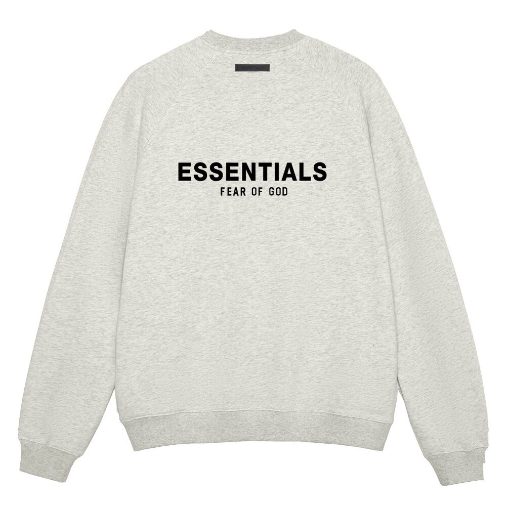 Fear of God Essentials Silicone Letter Crew Neck Pullover Sweatshirt